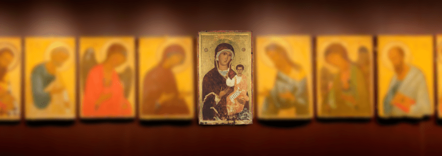 икона Пироволифиса Афон, Простреленная икона Богородицы Ксенофонт, чудотворная Одигитрия с пулями Афон, Pyrovolitheisa Xenophontos icon, икона Богоматери Простреленная монастырь Ксенофонт,