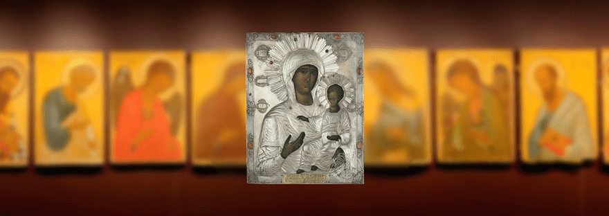 икона Богородицы Одигитрия Григориат, Палеологина монастырь Григориат Афон, икона Одигитрия уцелевшая в пожаре 1761, дар Марии Асениной Палеолог Стефану Великому, чудотворная Одигитрия Григориат 1497, серебряный оклад Одигитрия Палеологина, икона Богоматери Путеводительница Григориат,