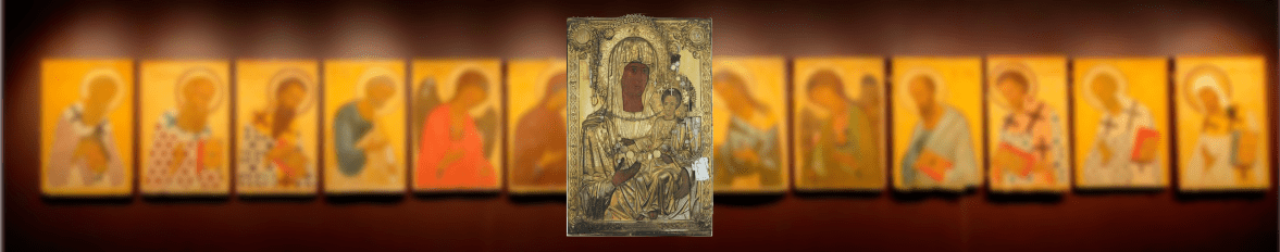 икона Богородицы Антифонитрия Констамонит, Отвечающая Богоматерь Афон, чудотворная Антифонитрия Одигитрия, чудо масла 1020 год Агафон, икона Отвечающая юго-западная колонна, Антифонитрия монастырь Констамонит, позолоченный оклад XIX век Антифонитрия,